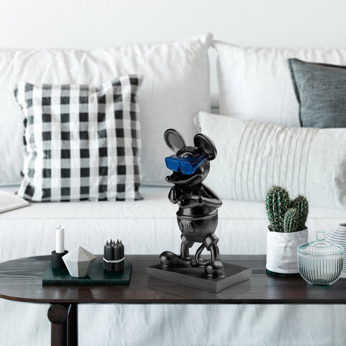 Aberto Design Souris-4 Objeto Decorativo Negro y Azul Aberto Design Souris-4 Objeto Decorativo Negro y Azul